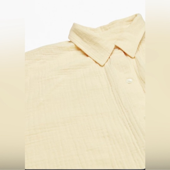 NWT Wilfred Free SAIL Button Up Size Large Color Beige - Picture 2 of 7